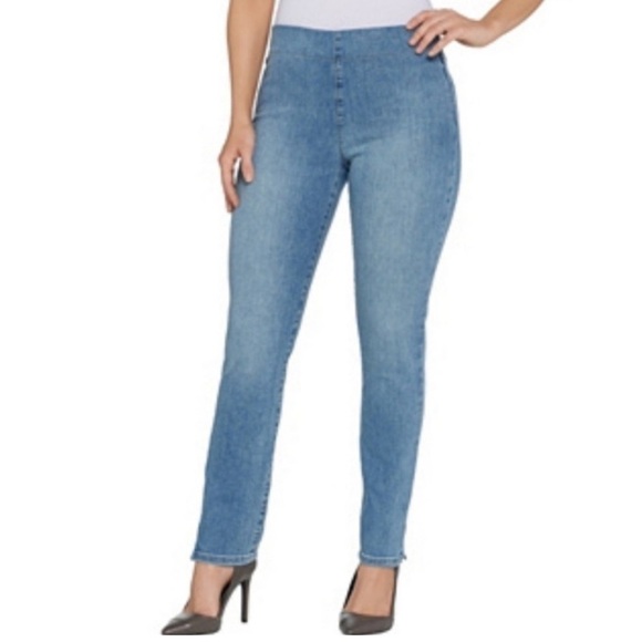 NYDJ Alina Pull On Ankle Jeans Light Wash Size 6 - Picture 1 of 13